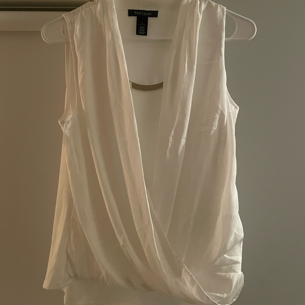 Small White House Black Market White Top